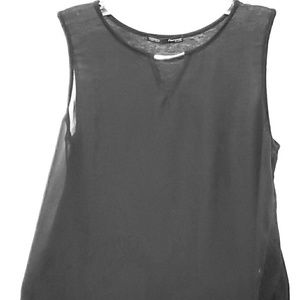Femme Black Sleeveless Blouse